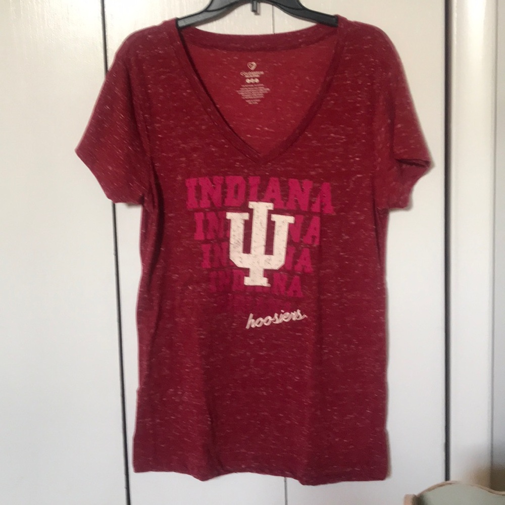 IU Hoosiers Soft V Neck T Shirt